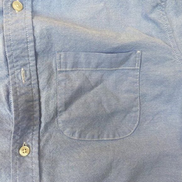 Aeropostale Mens Shirt Small Oxford Button Down Long Sleeve Casual Blue Classic - Picture 10 of 13